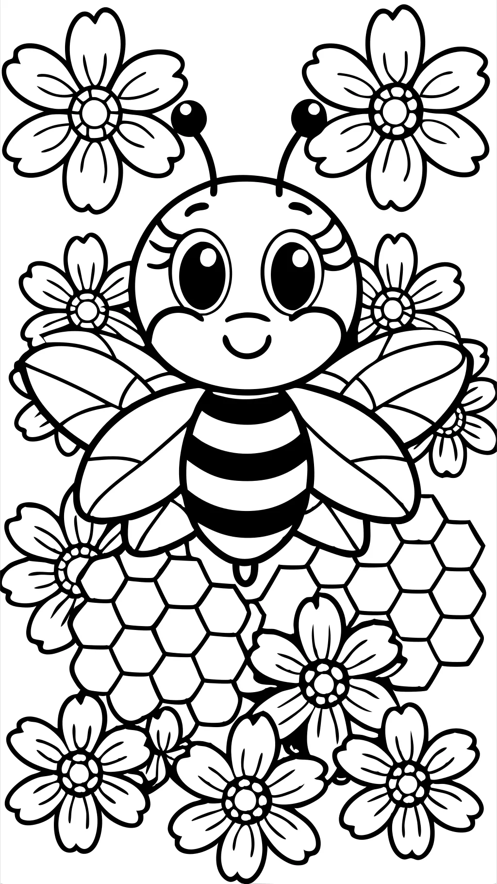 abeille de la page de couleur